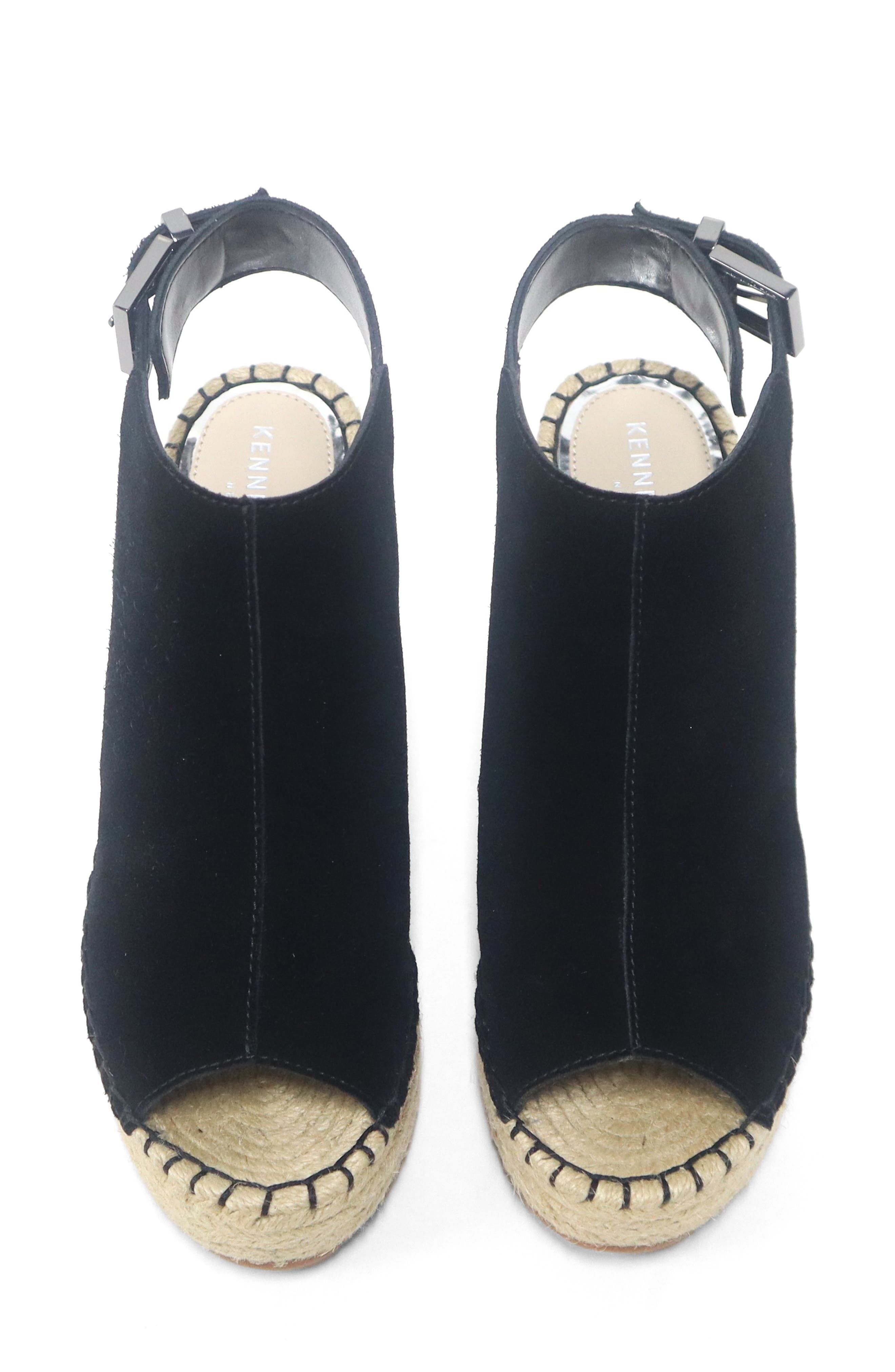 Olivia Platform Wedge Sandal, Alternate, color, BLACK SUEDE