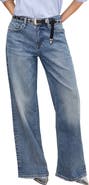 Good American Good Ease Relaxed Wide Leg Jeans