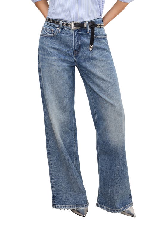 GOOD AMERICAN GOOD AMERICAN GOOD EASE RELAXED WIDE LEG JEANS