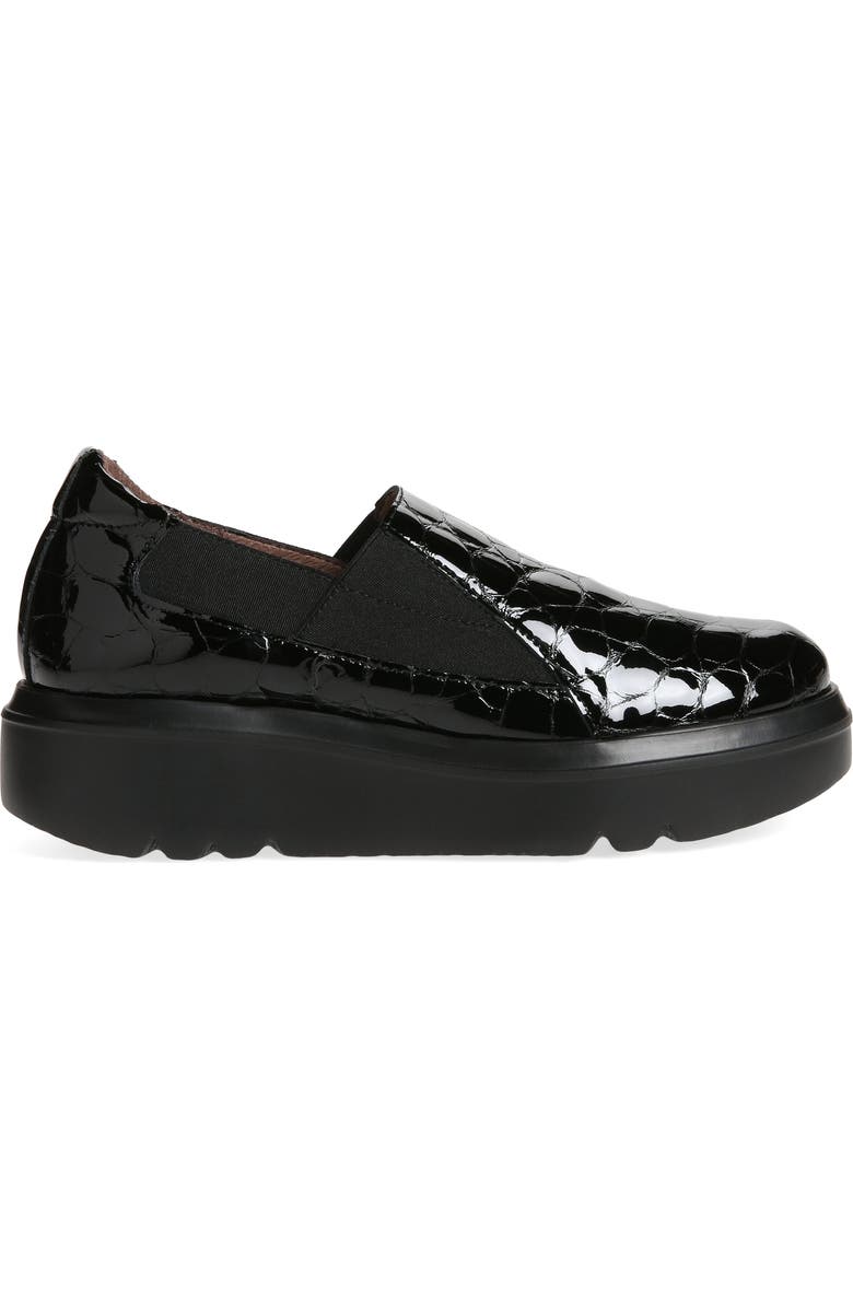 Wonders Twin Gore Platform Loafer, Alternate, color,