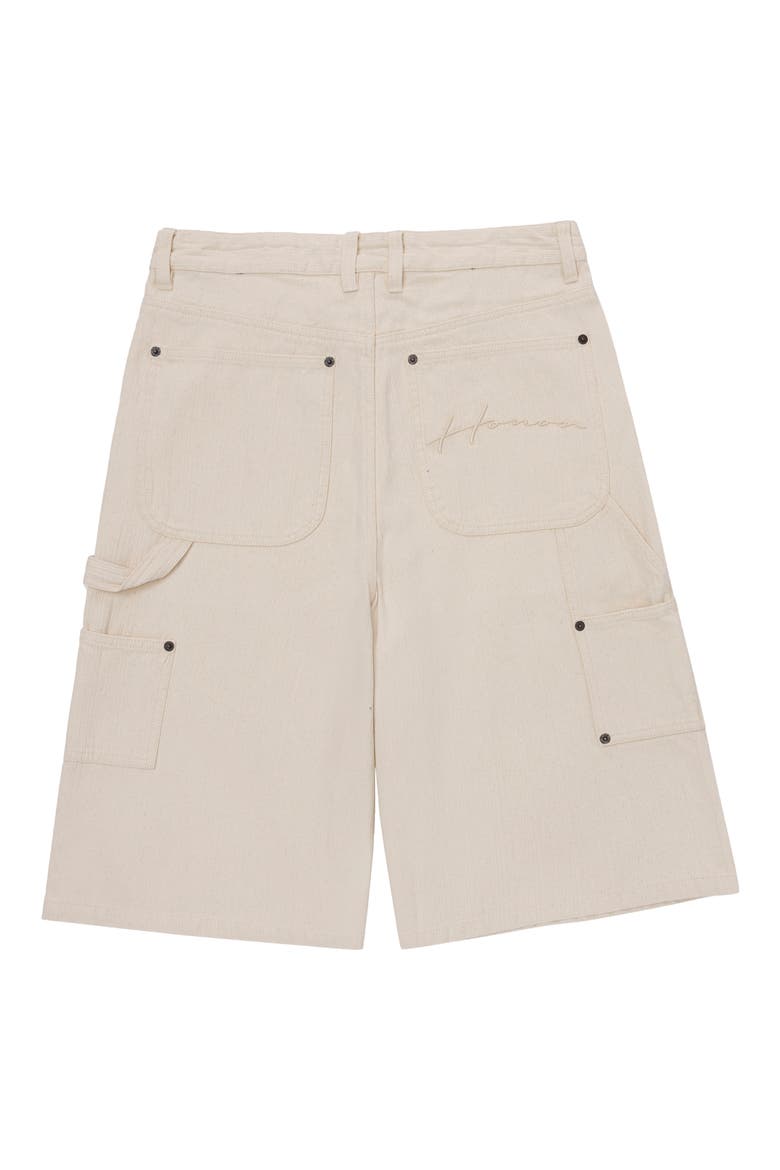Gears Denim Carpenter Shorts, Alternate, color, CREAM