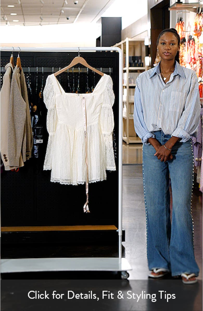 Sancia Lace Long Sleeve Minidress, sales video thumbnail