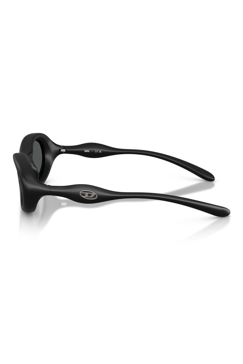 DL3011U 51mm Oval Sunglasses, Alternate, color, MATTE BLACK / DARK GREY
