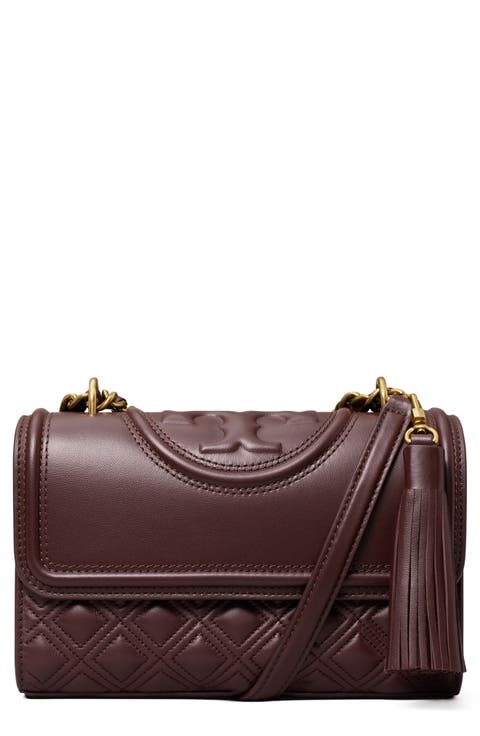 Small Fleming Convertible Leather Shoulder Bag