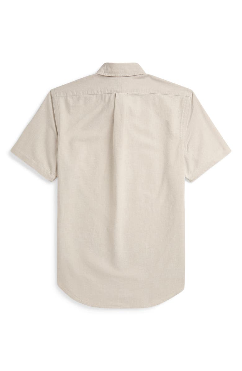 Polo Ralph Lauren Classic Fit Short Sleeve Cotton Button-Down Oxford Shirt, Alternate, color, 