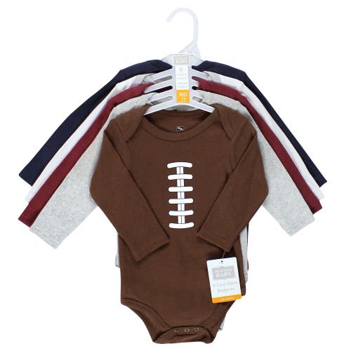 Hudson Baby Five-piece Collection Of Long-sleeve Cotton Bodysuits In Multi