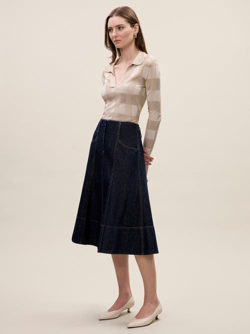 Rebecca Taylor Sheer Knit Sweater In Sand Multi