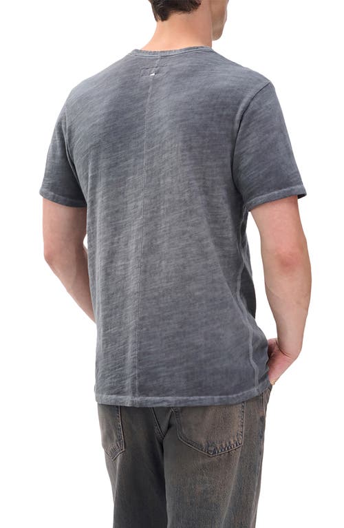 Rag & Bone Classic Flame Washed Slub Cotton T-shirt In Gray
