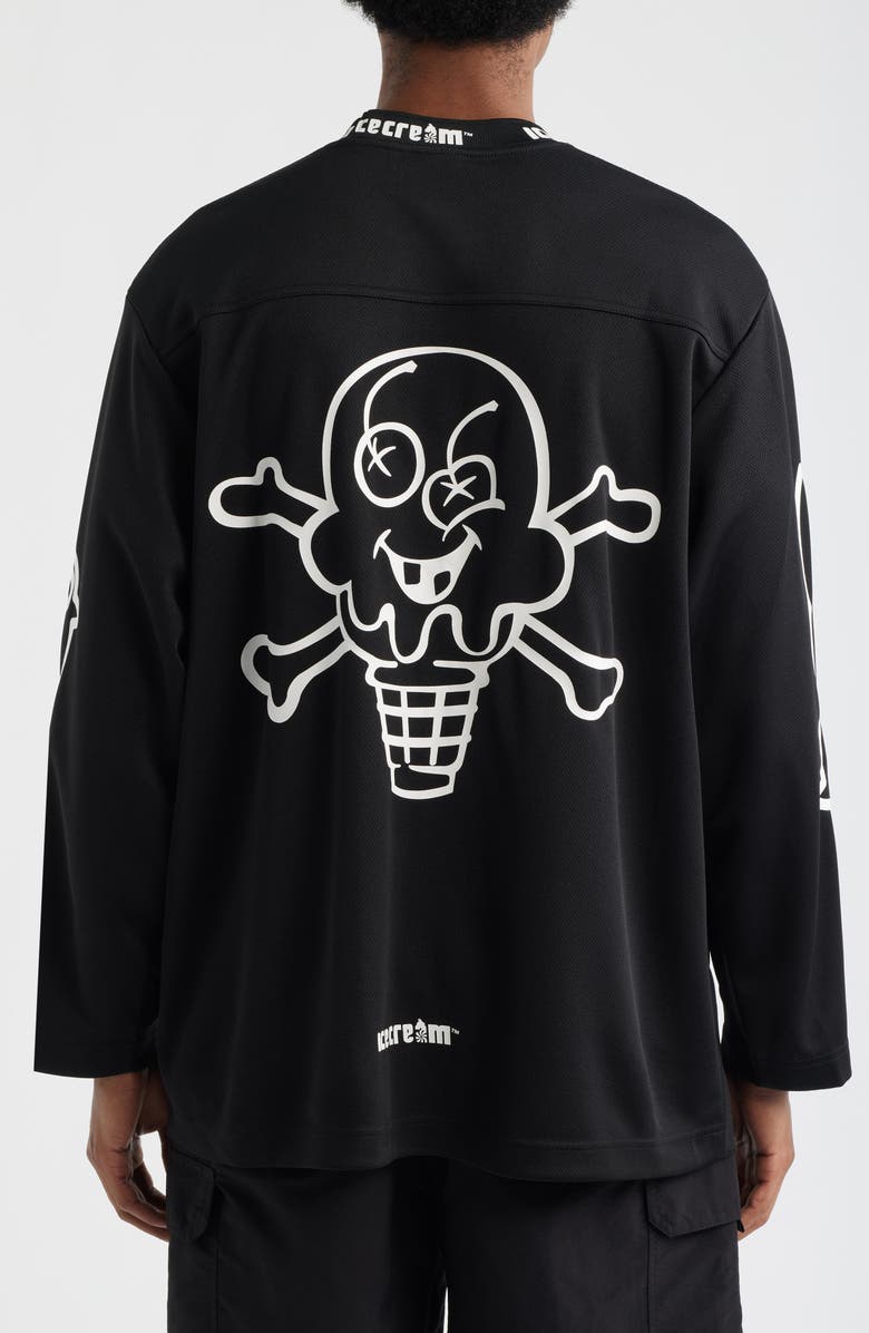 ICECREAM Hyperdrive Oversize Long Sleeve Graphic T-Shirt, Alternate, color, Black