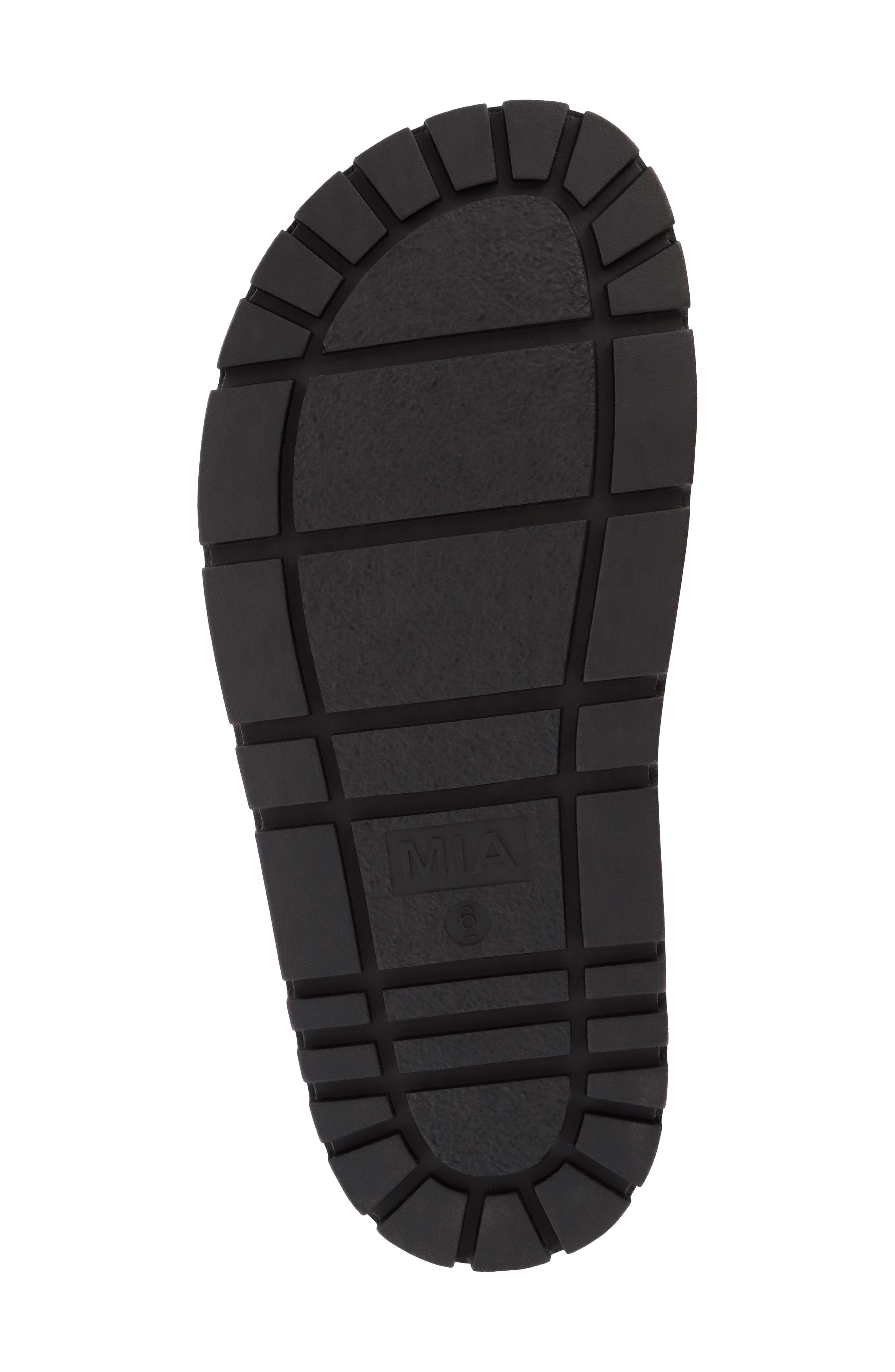 MIA Alttar Slide Sandal, Alternate, color, Black W/ Gld Buckles