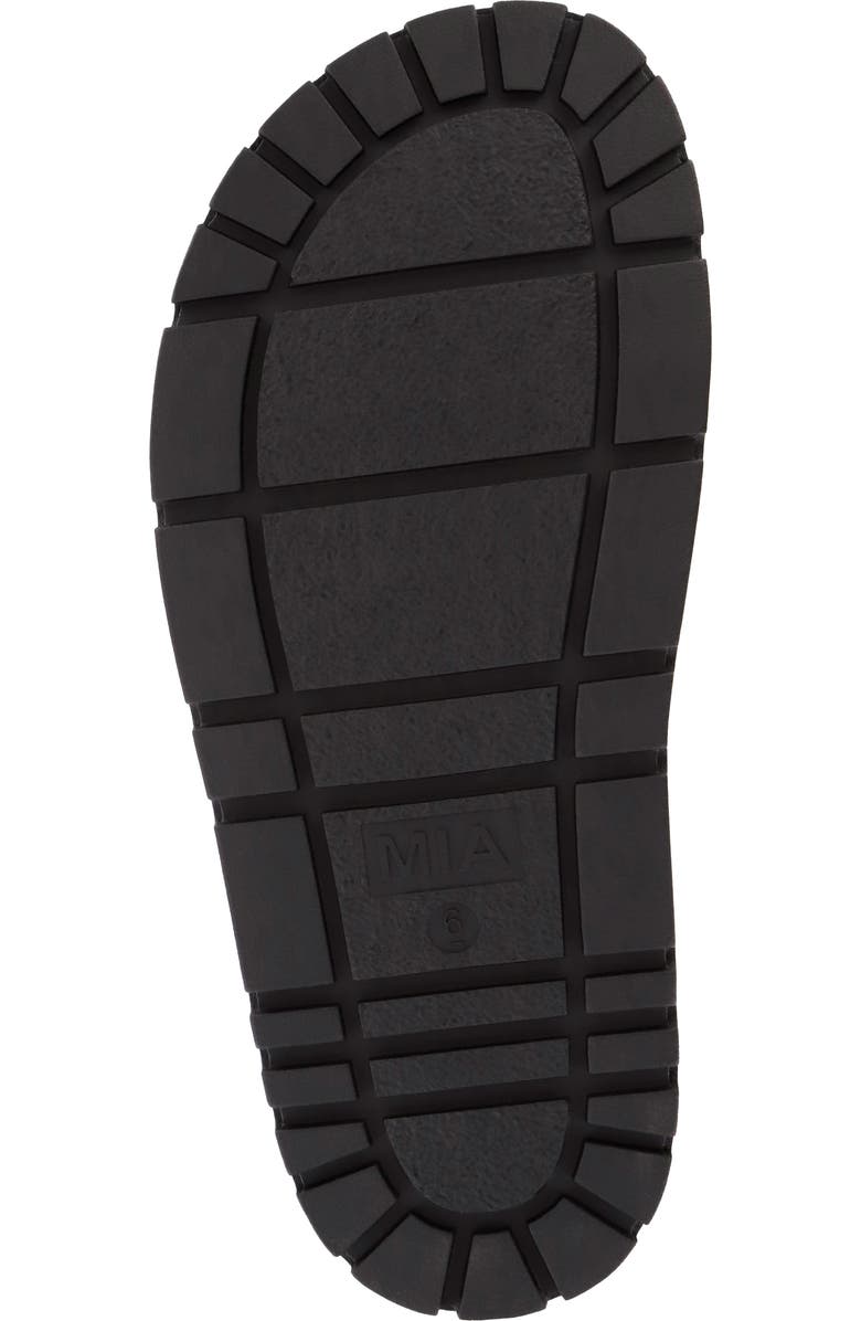 MIA Alttar Slide Sandal, Alternate, color, Black W/ Gld Buckles