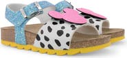 Master of Arts Mickey Logo Dalmatian Print Sandals