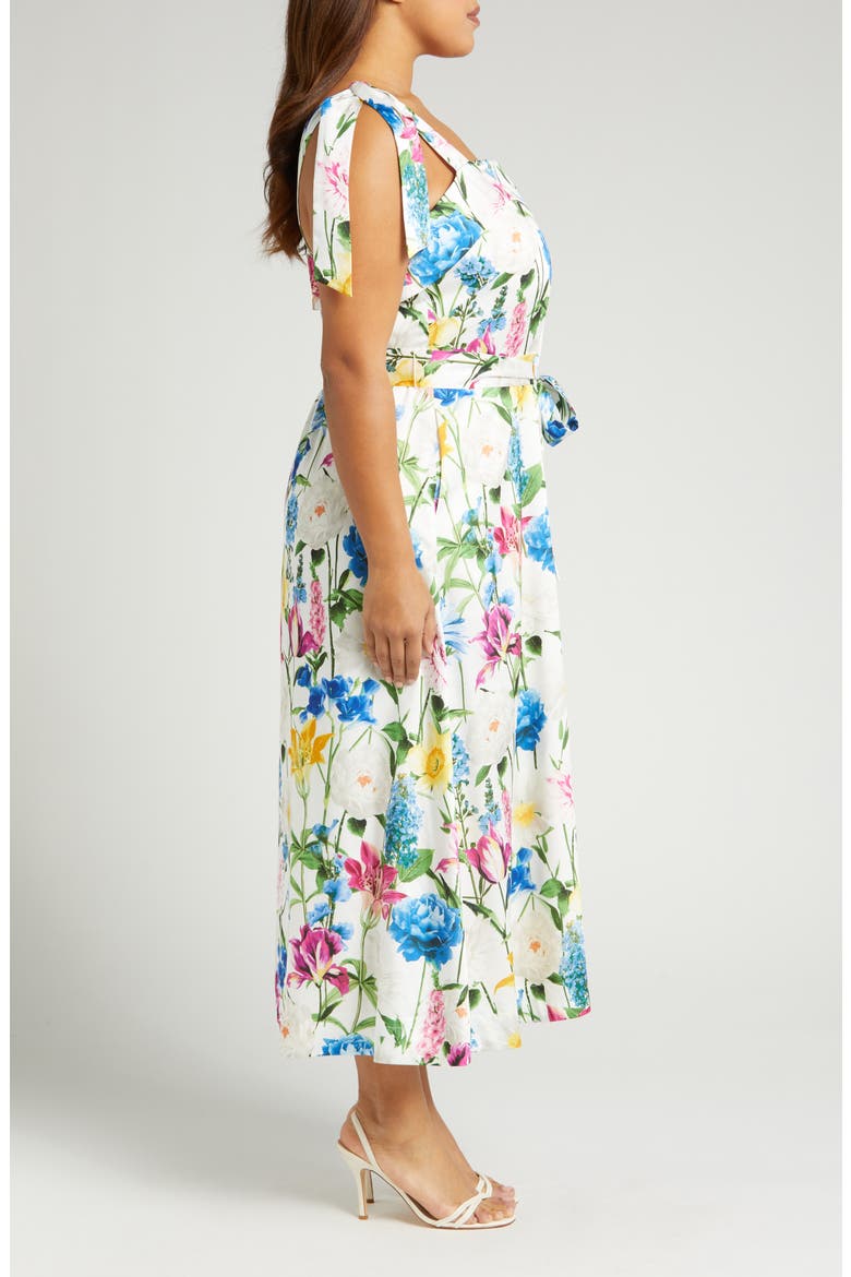 Floral Print Sundress, Alternate, color, PEARL WHITE MULTI