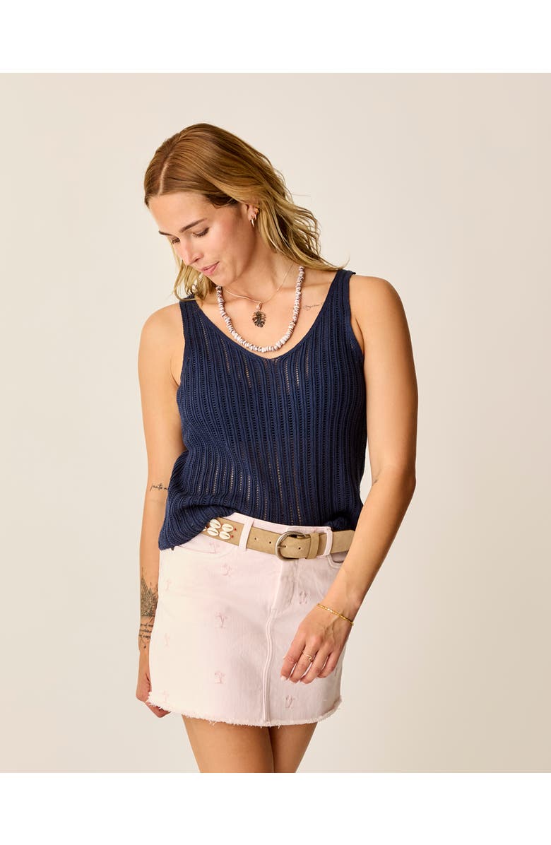 Carve Designs Micah Tank, Alternate, color, Navy