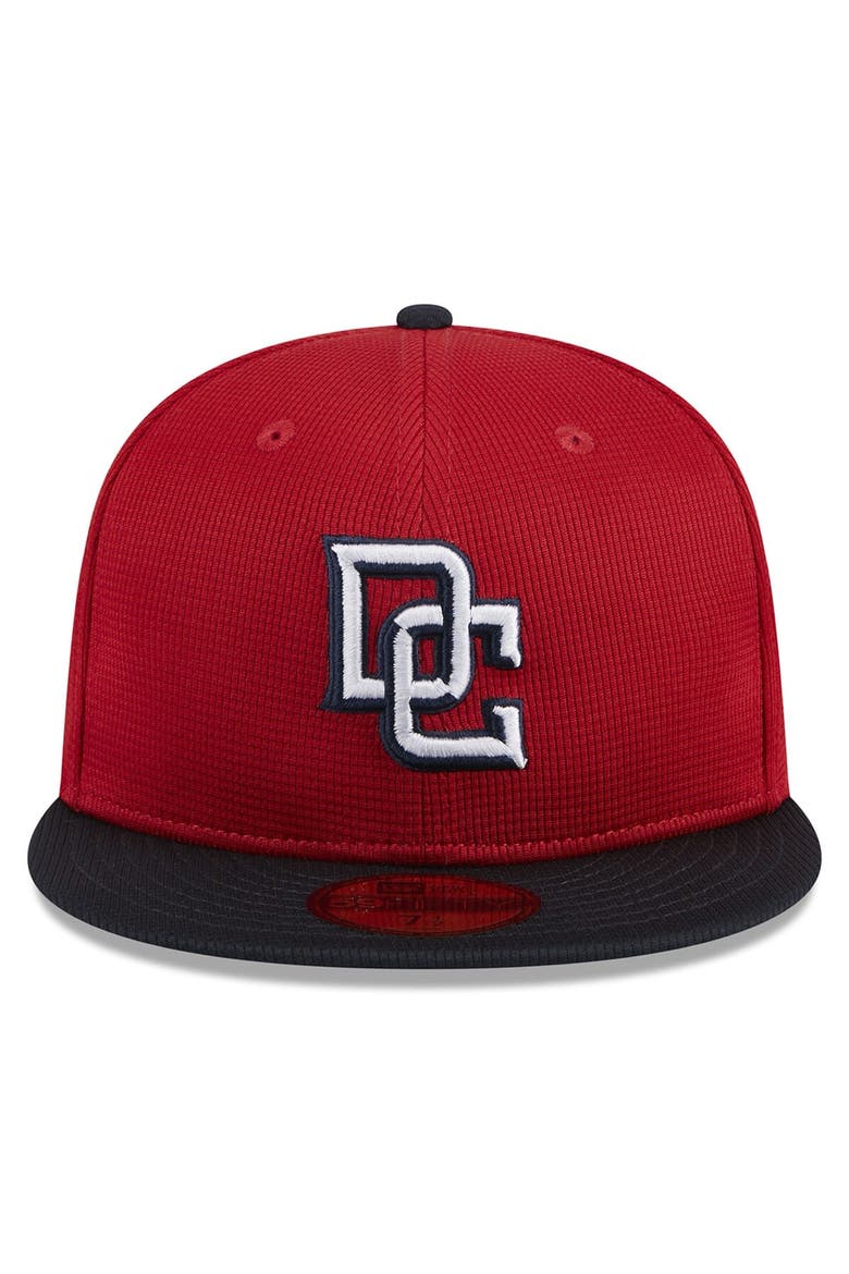 Youth New Era  Red Washington Nationals 2024 Batting Practice 59FIFTY Fitted Hat, Alternate, color, Red