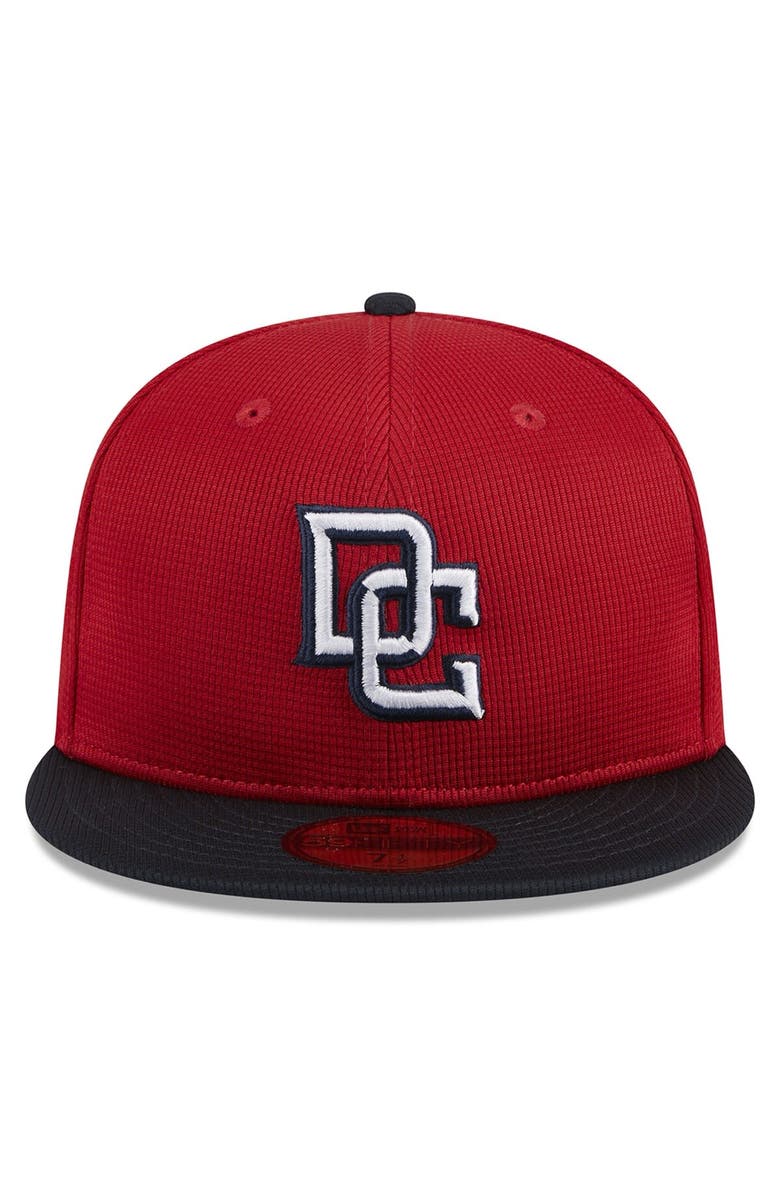 New Era Youth New Era Red Washington Nationals 2024 Batting Practice 59FIFTY Fitted Hat, Alternate, color, Red