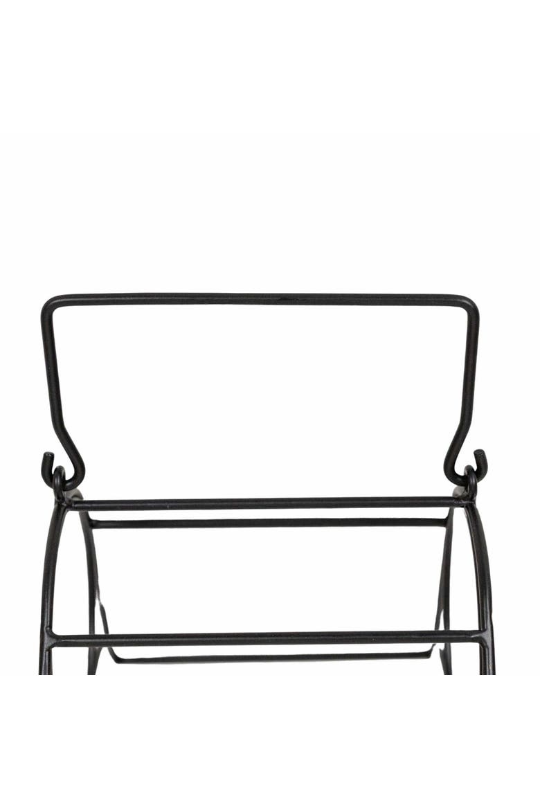 Six Bottle Wine Holder Black Metal, Alternate, color, Black