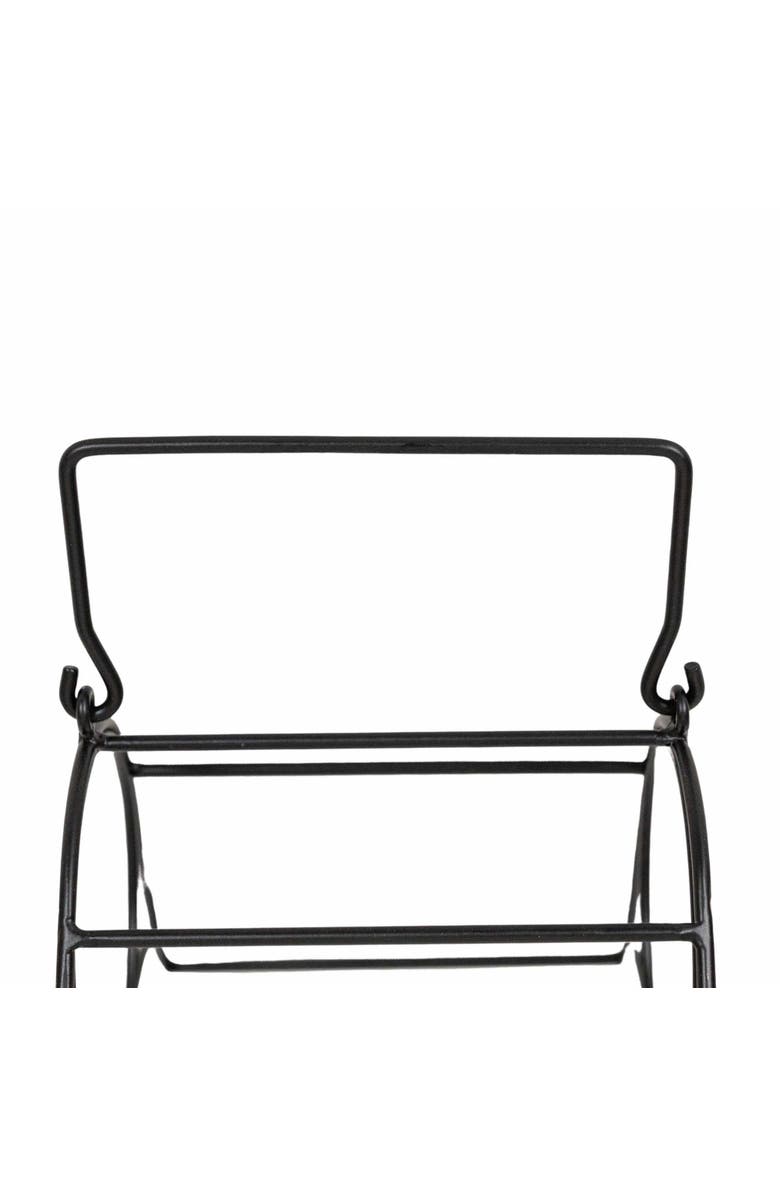 Foreside Home and Garden Six Bottle Wine Holder Black Metal, Alternate, color, Black