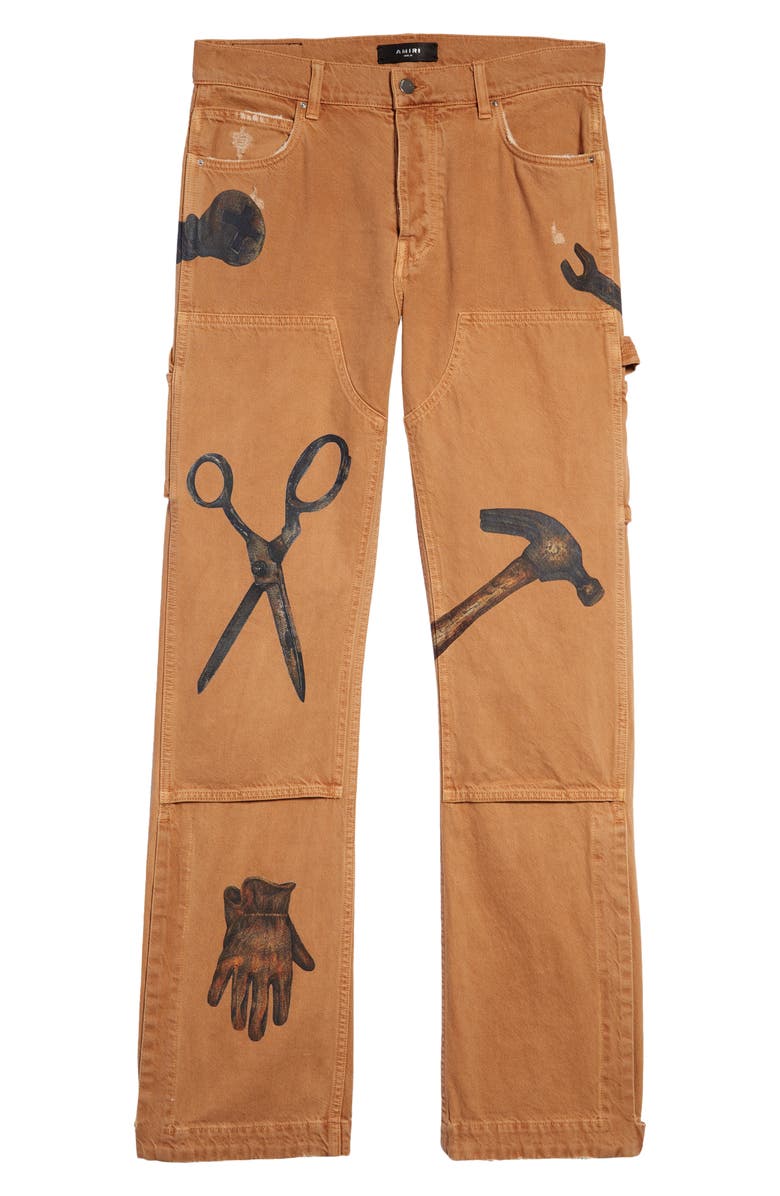 AMIRI Men's Rhee Studio Carpenter Pants, Main, color, 