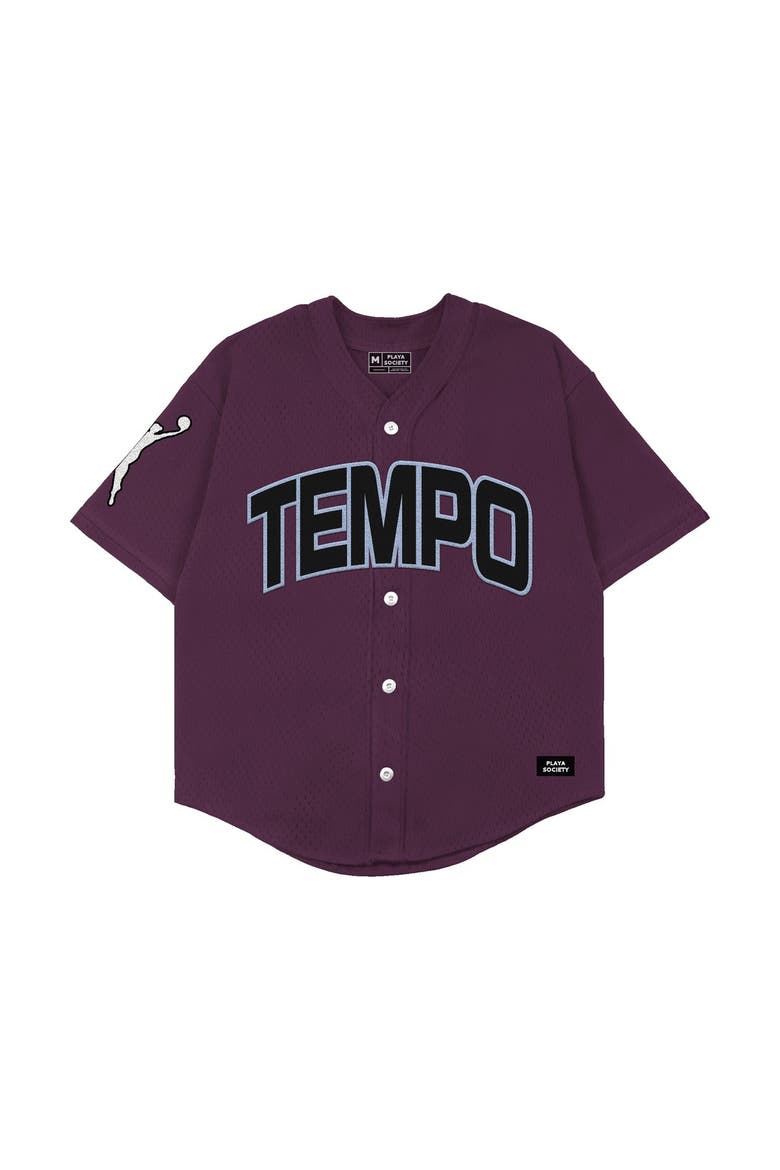 Unisex Playa Society  Burgundy Toronto Tempo Baseball Fashion Jersey, Alternate, color, Burgundy