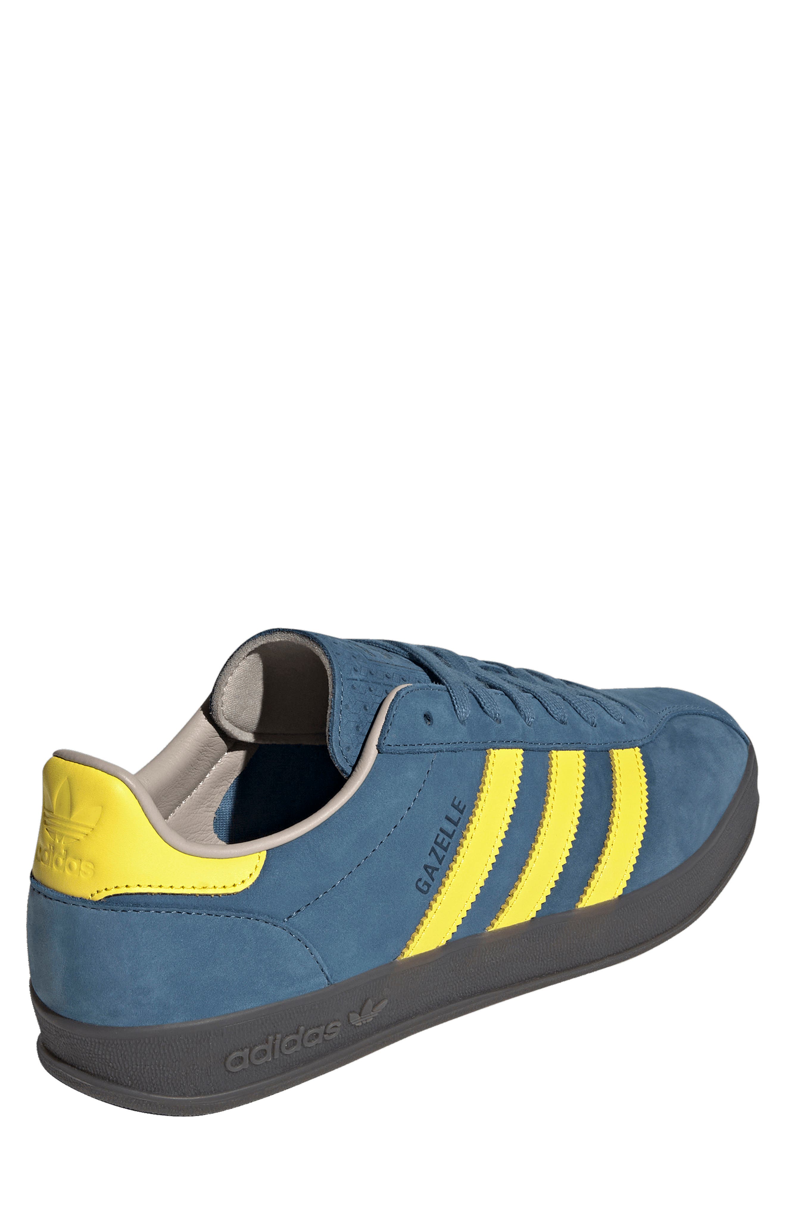 Gender Inclusive Gazelle Indoor Pro Sneaker, Alternate, color, SHOCK YELLOW/ CHARCOAL