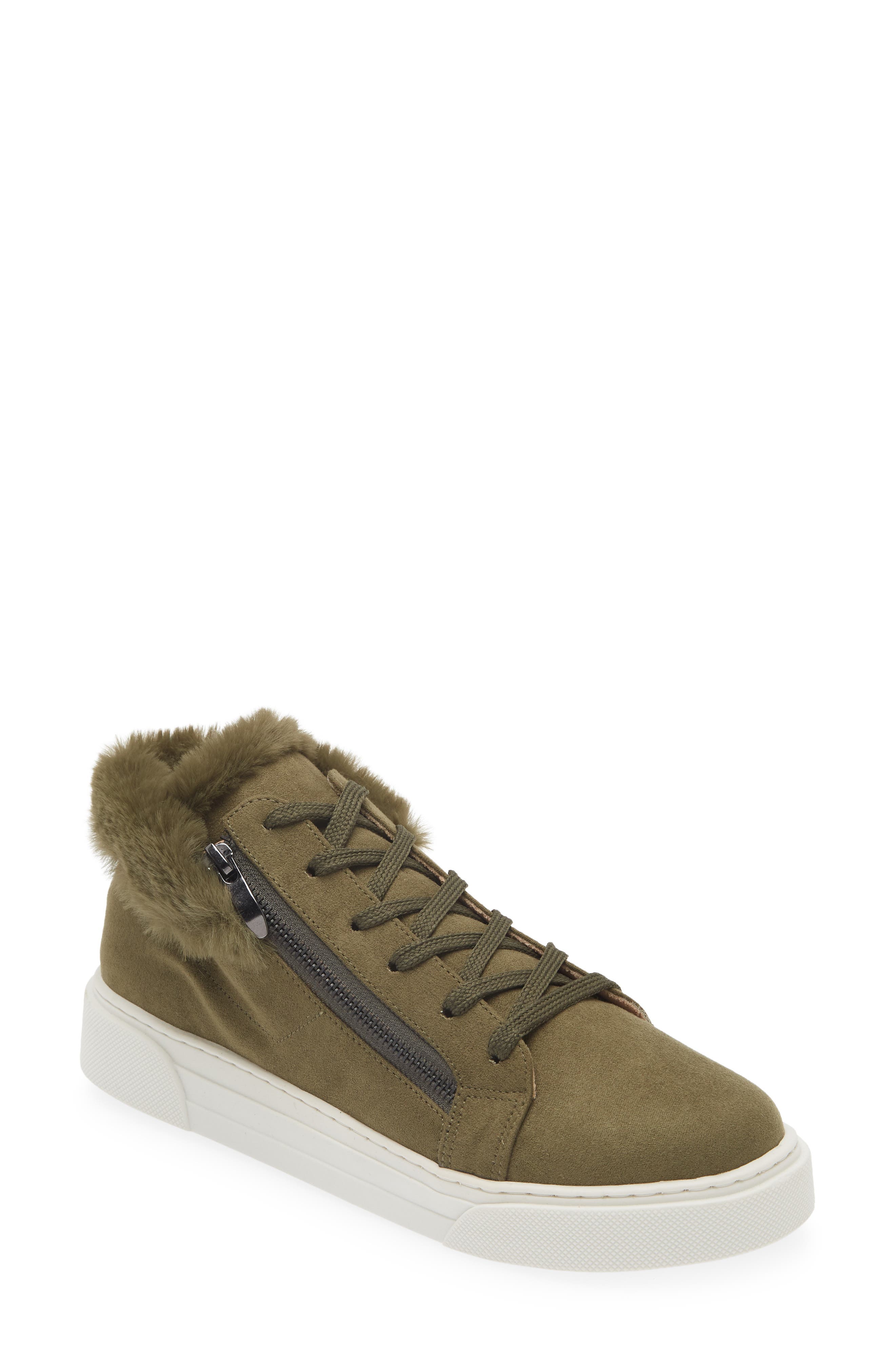 Love Rio Debbie Faux Fur Zip Sneaker