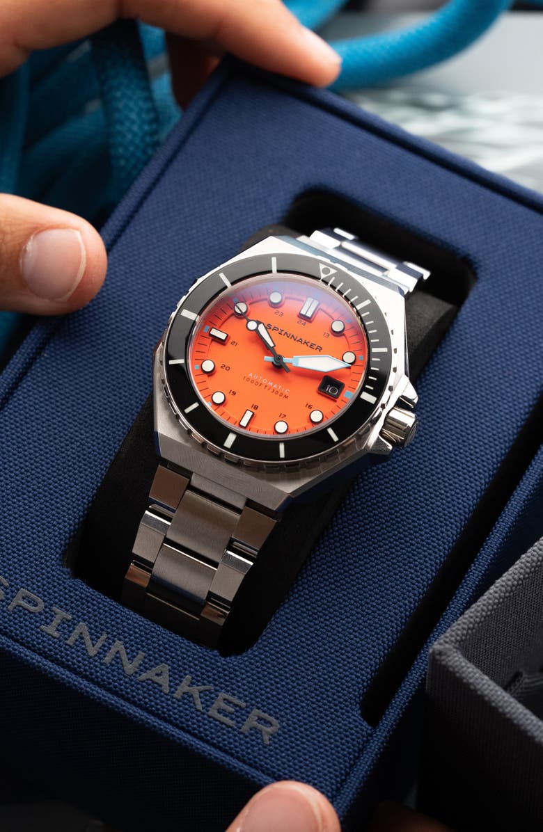 SPINNAKER Dumas Automatic Bracelet Watch, 44mm, Alternate, color, 