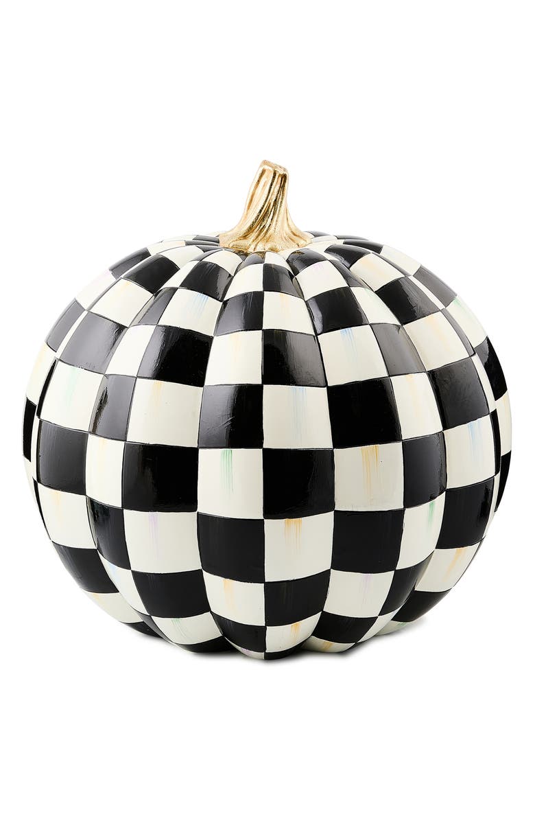 MACKENZIE CHILDS Illuminated Haunted House Pumpkin Scene, Alternate, color, 