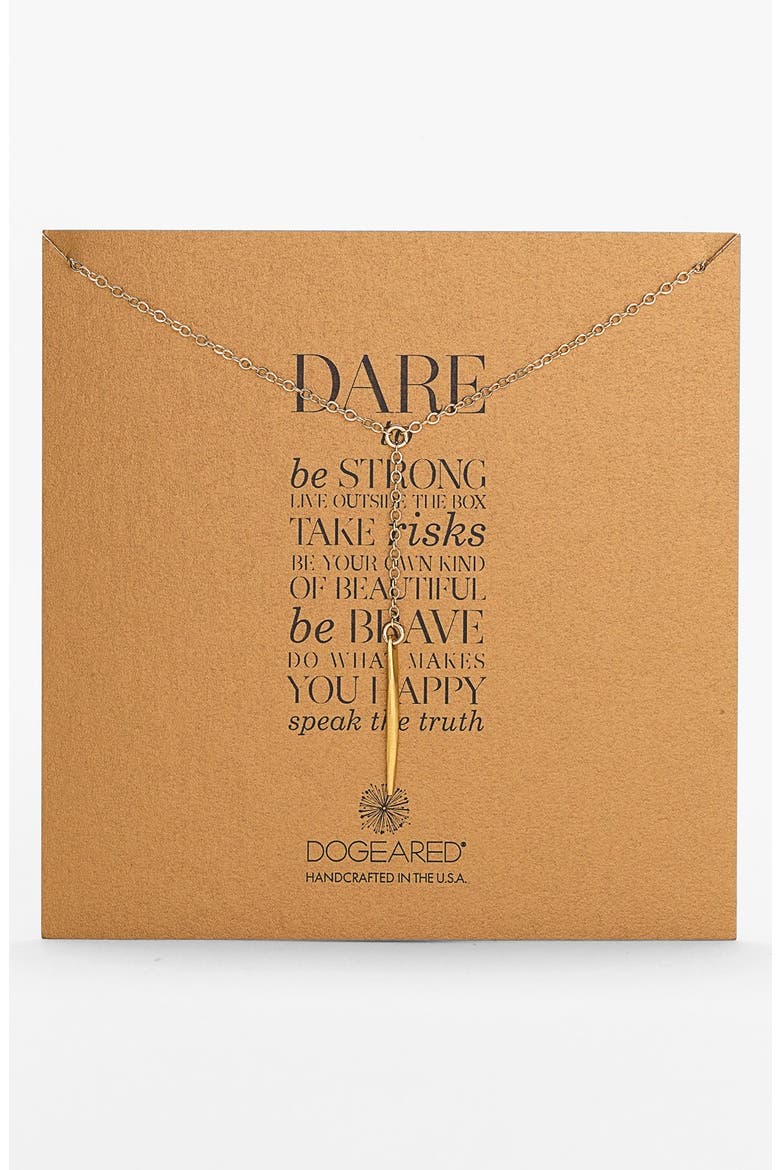 'Dare To' Spike Y-Necklace (Nordstrom Exclusive), Main, color, GOLD