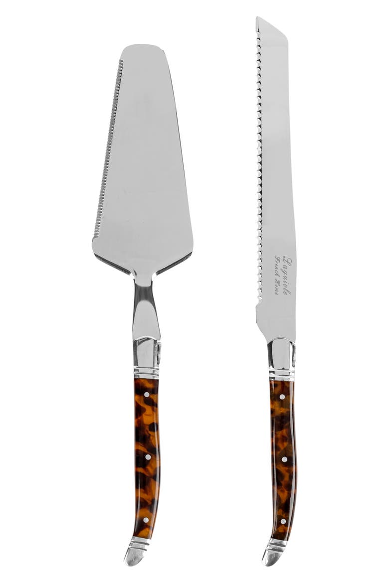 Connoisseur Laguiole Cake Knife & Server Set, Main, color, TORTOISE SHELL
