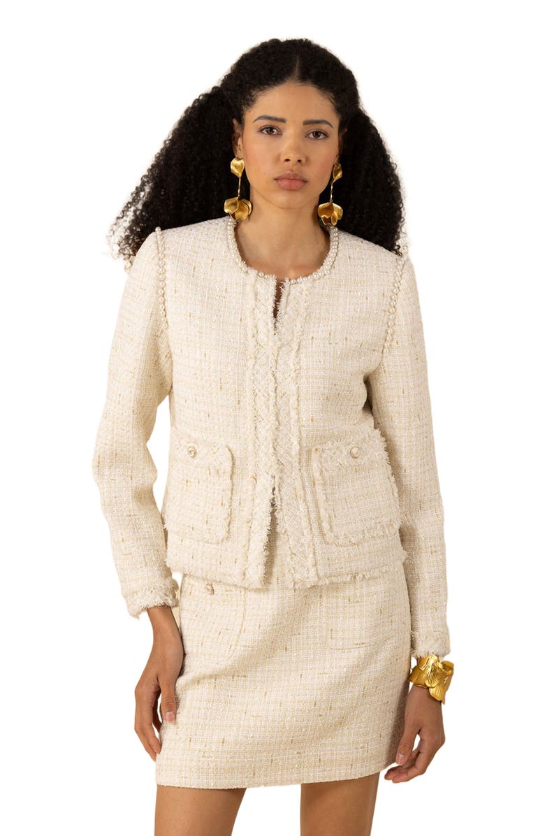Hale Bob Zaylee Boucle Tweed Jacket, Alternate, color, 
