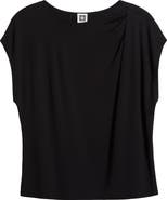 Anne Klein Ruched Cap Sleeve Top