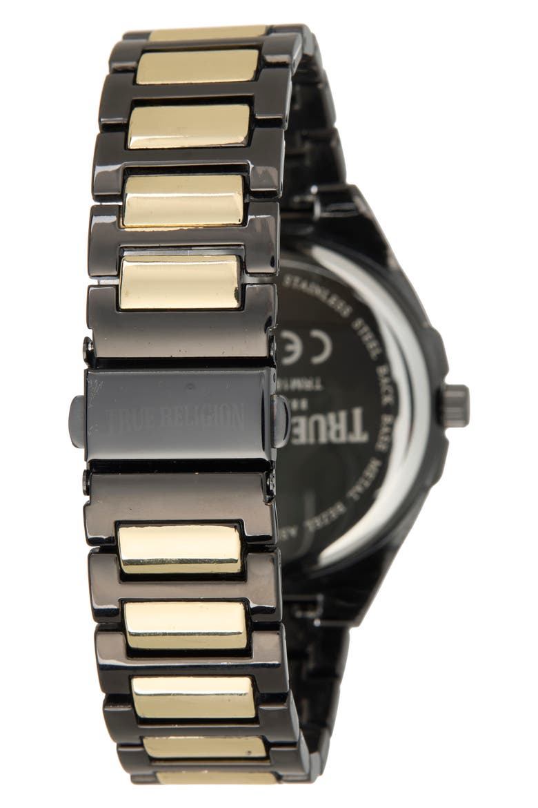 Two Tone Waterproof Bracelet Watch, 44mm, Alternate, color, TWO TONE