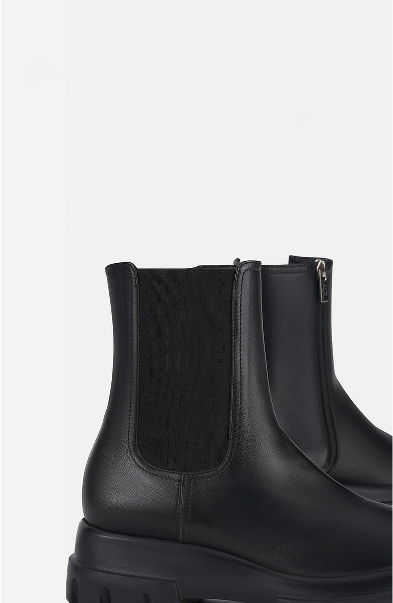 AGL Chunky Beat Water-resistant suede ankle boot, Alternate, color, Black