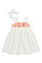 Kids' Crochet Granny Square Dress & Bow Set