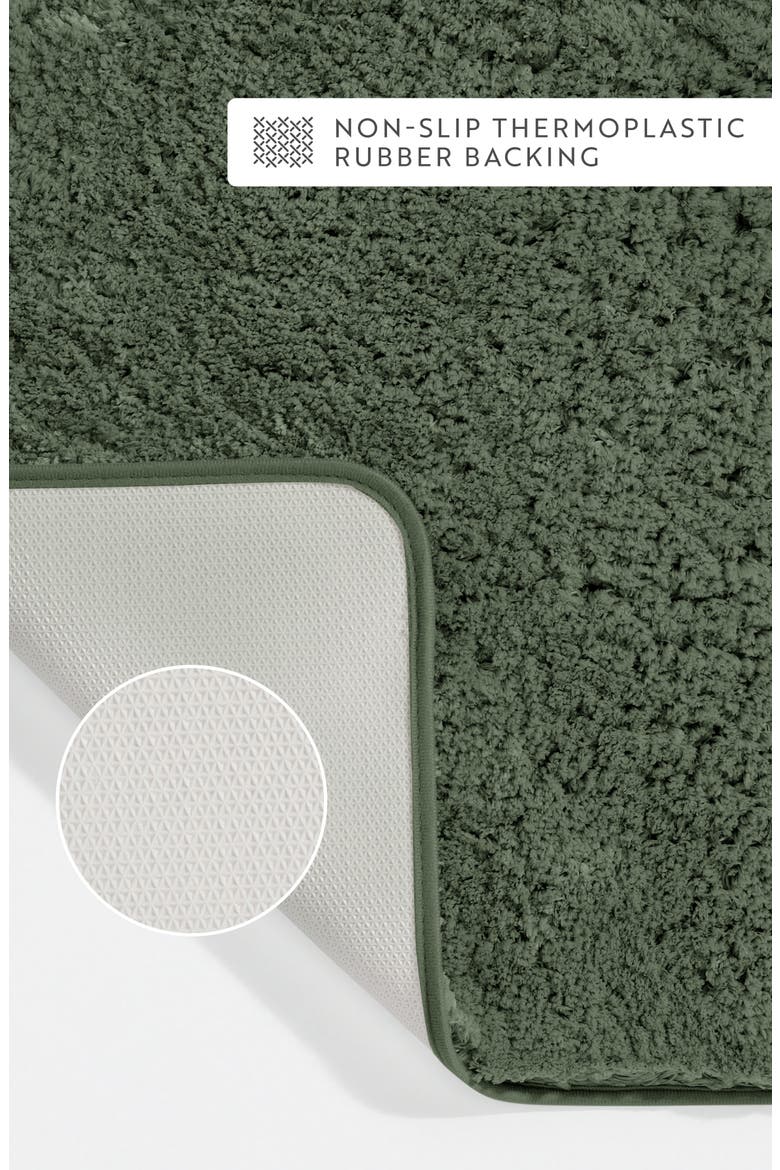 Plush Shaggy Bath Mat, Alternate, color, SHAGGY SAGE
