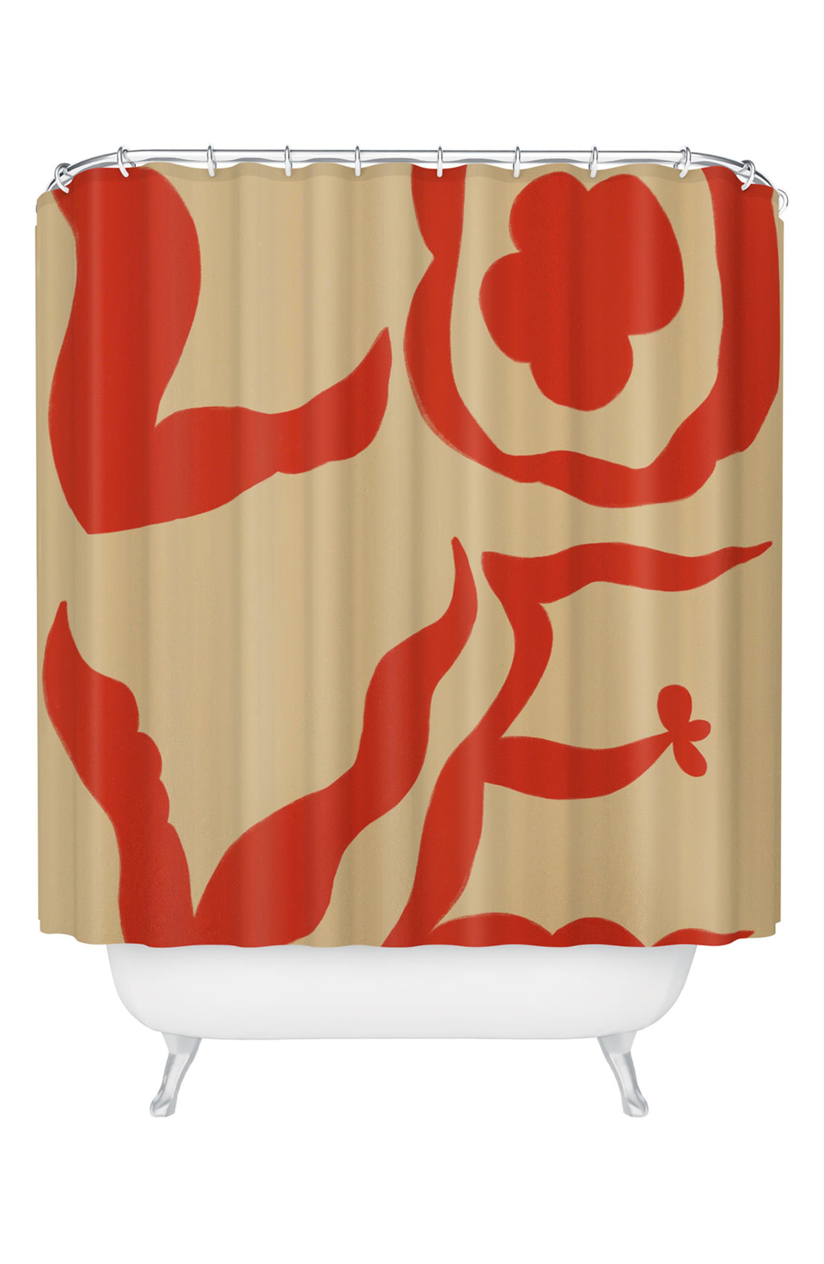 Deny Designs Love Statement Shower Curtain