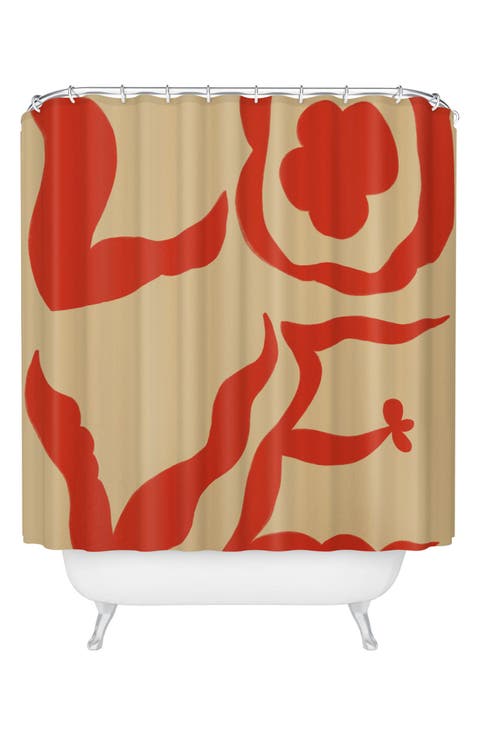 Love Statement Shower Curtain
