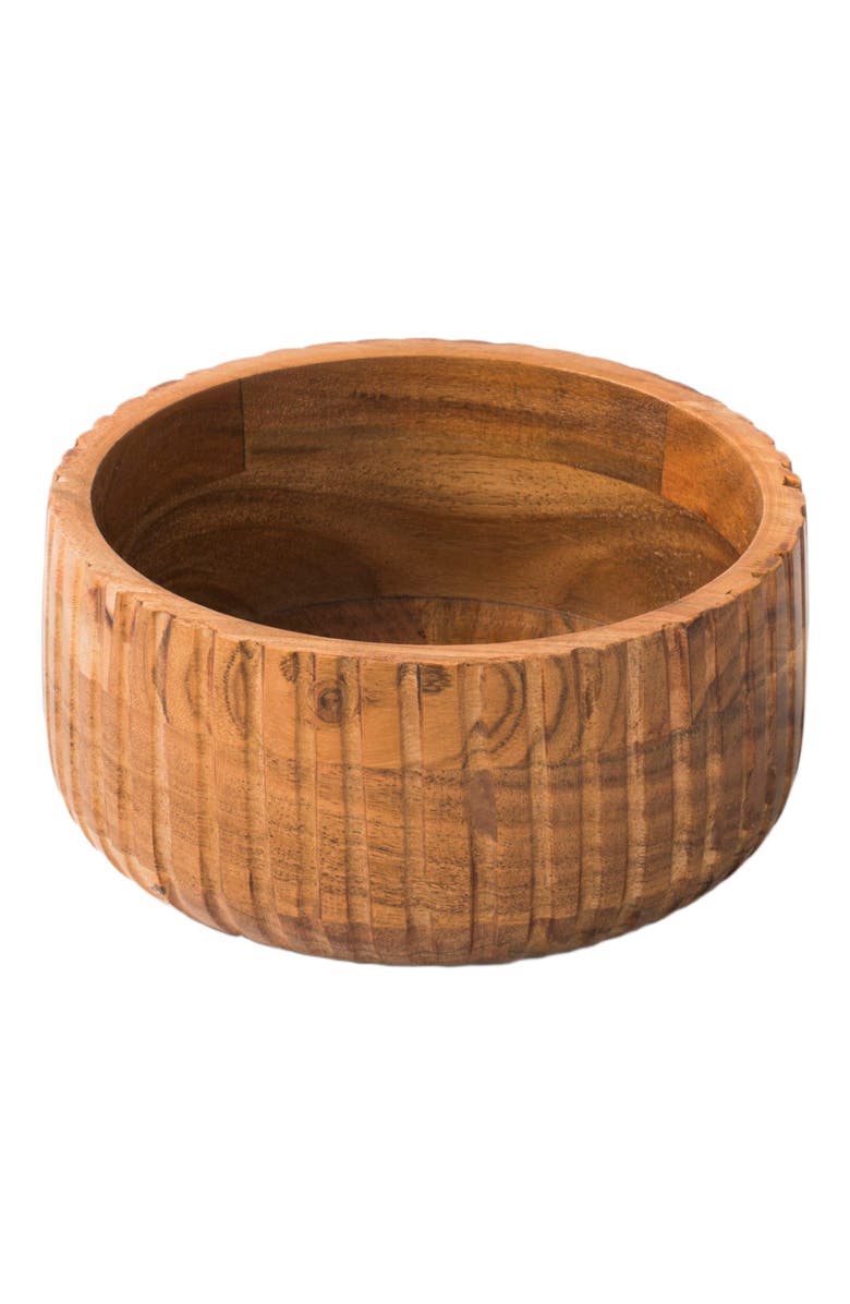 Mela Artisans Etta Acacia Wood Bowls, Alternate, color, Brown