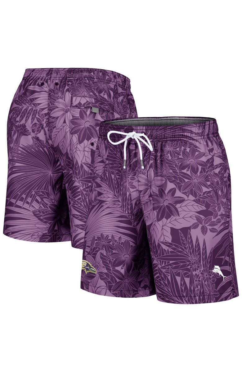 Tommy Bahama Men's Tommy Bahama Purple Baltimore Ravens Santiago Palms Board Shorts, Alternate, color, 