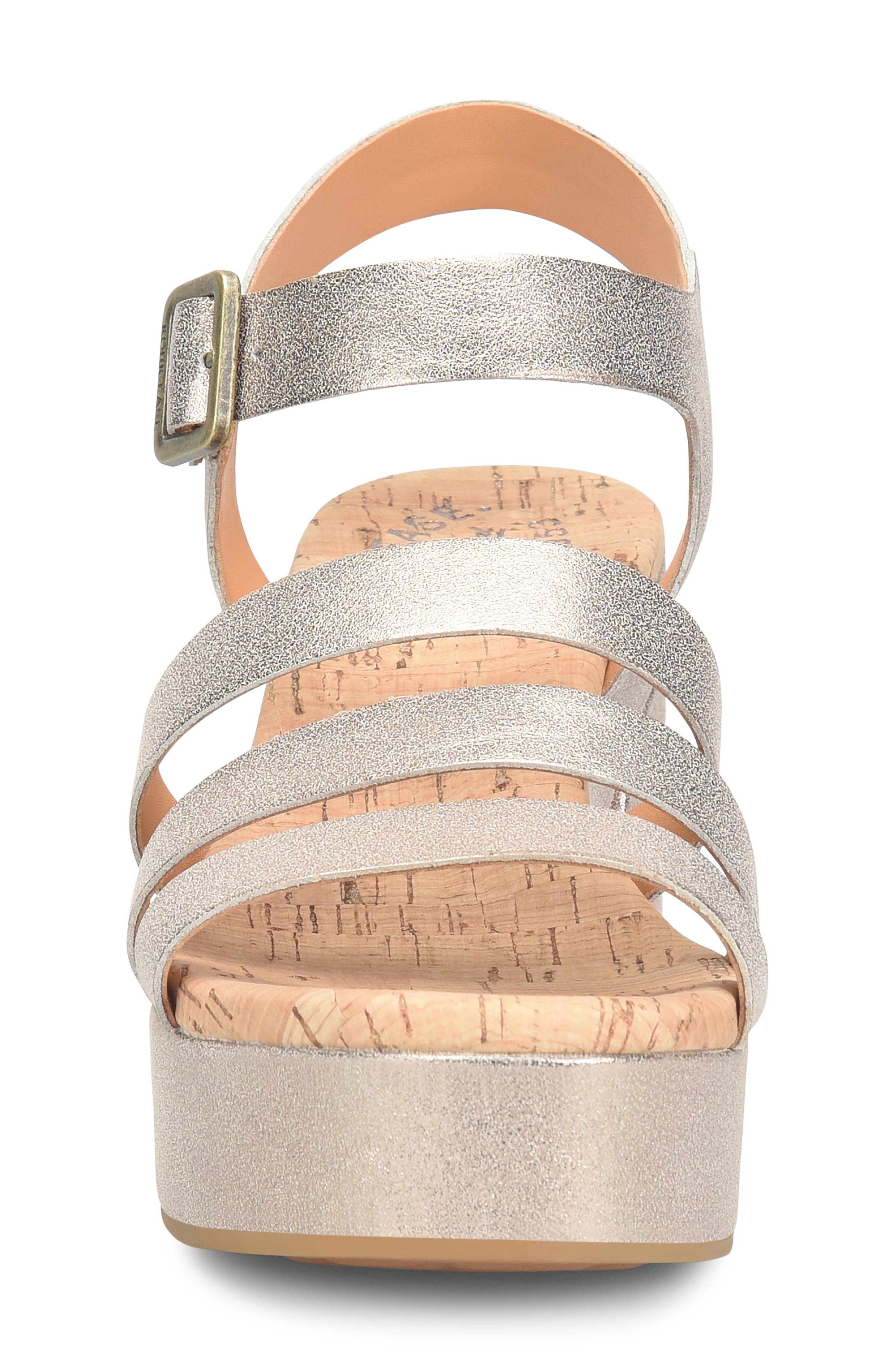 Pasha Ankle Strap Platform Sandal, Alternate, color, GOLD METALLIC