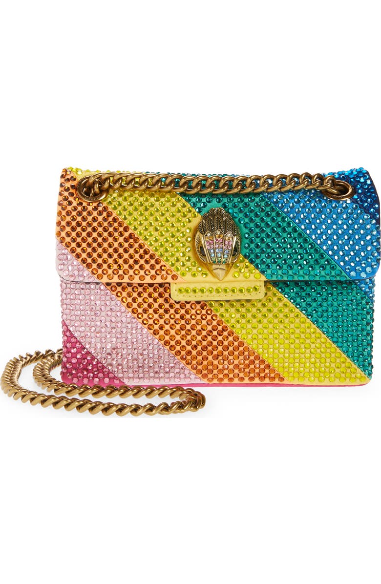 Kurt Geiger London Mini Kensington Crystal Shoulder Bag, Main, color,