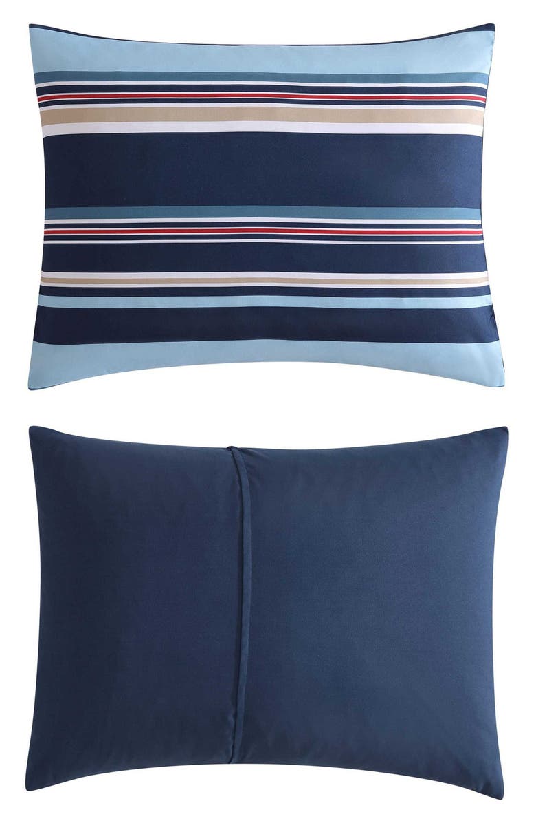 Nautica Colton Stripe Comforter Bonus Set, Main, color, Captains Blue