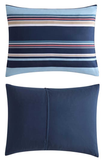 Nautica Colton Stripe Comforter Bonus Set In Captains Blue