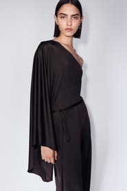 H&M Tie-belt One-shoulder Jumpsuit