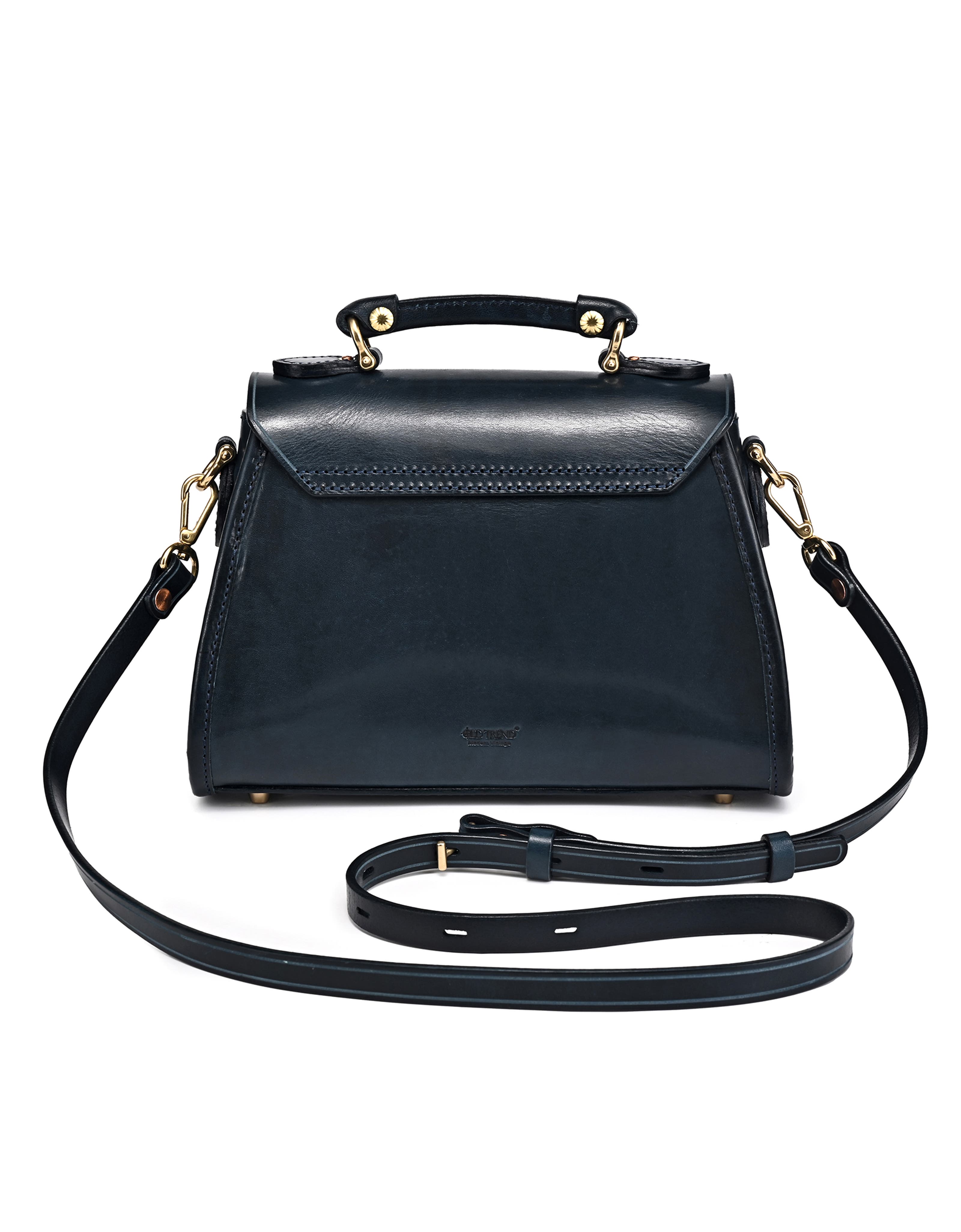 OLD TREND Laurel Genuine Leather Classic Everyday Satchel, Alternate, color, Navy