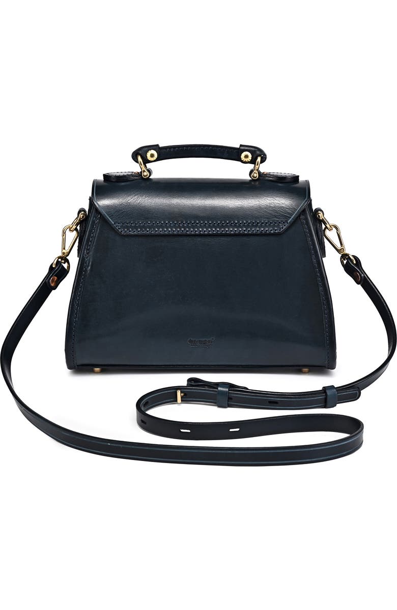 OLD TREND Laurel Genuine Leather Classic Everyday Satchel, Alternate, color, Navy