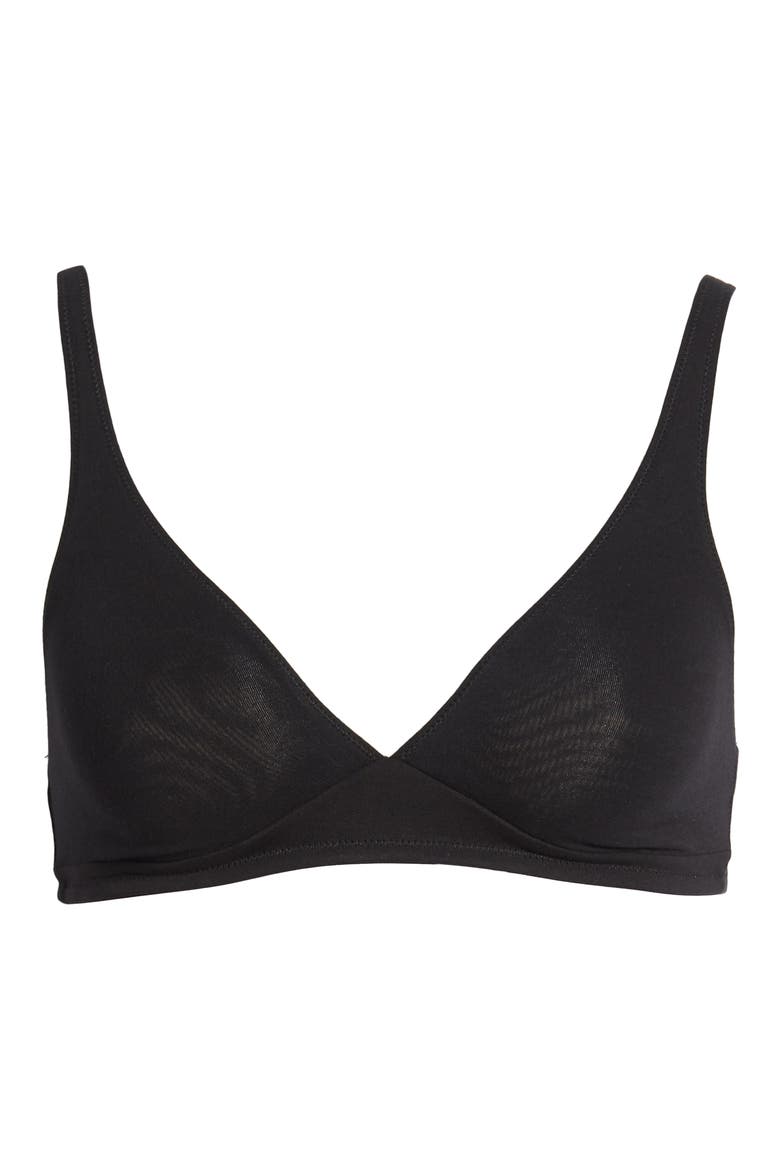 Triangle Bralette, Alternate, color, TRUE BLACK