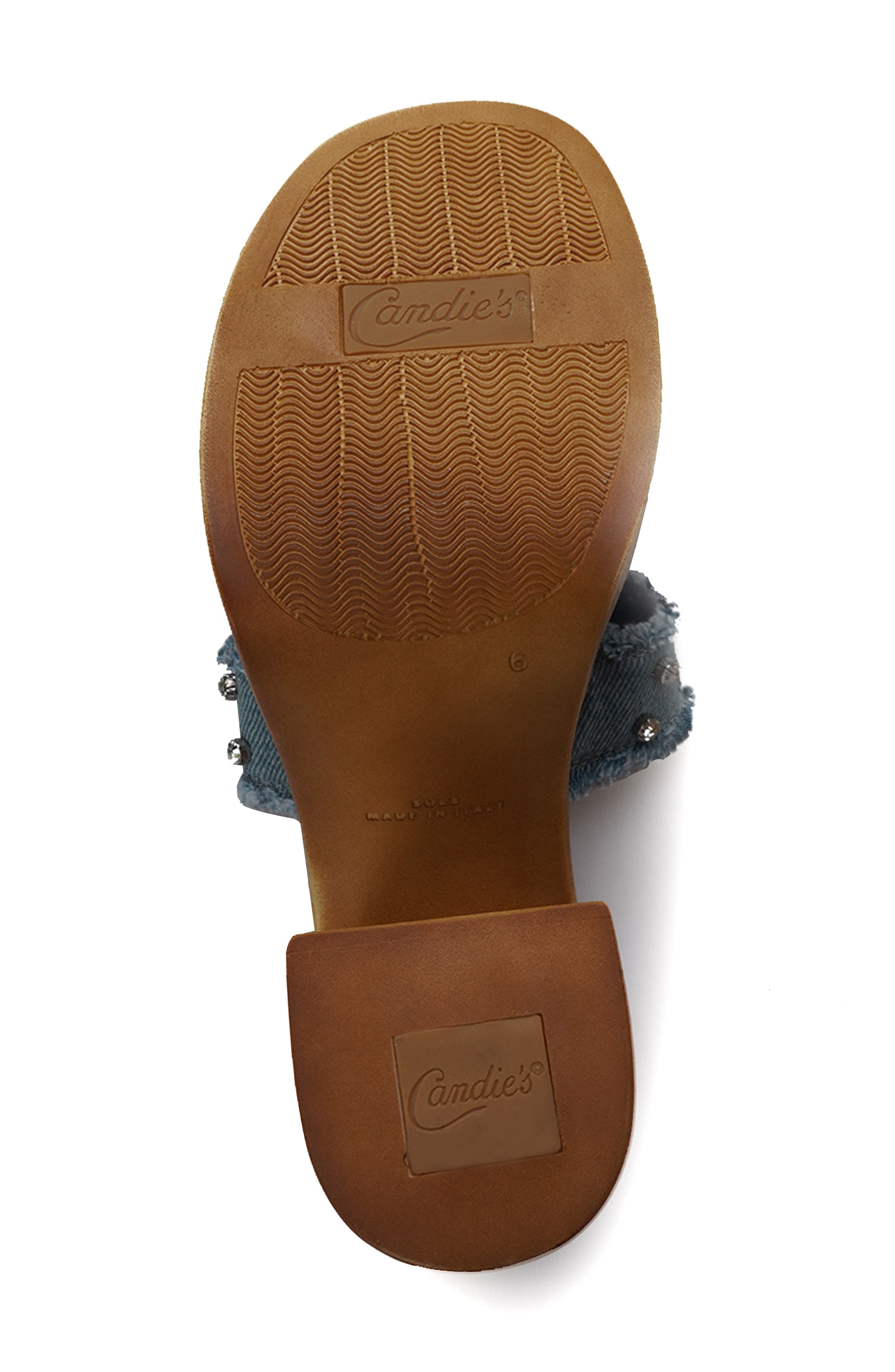 Candie
s Frankie Platform Sandal, Alternate, color, Denim