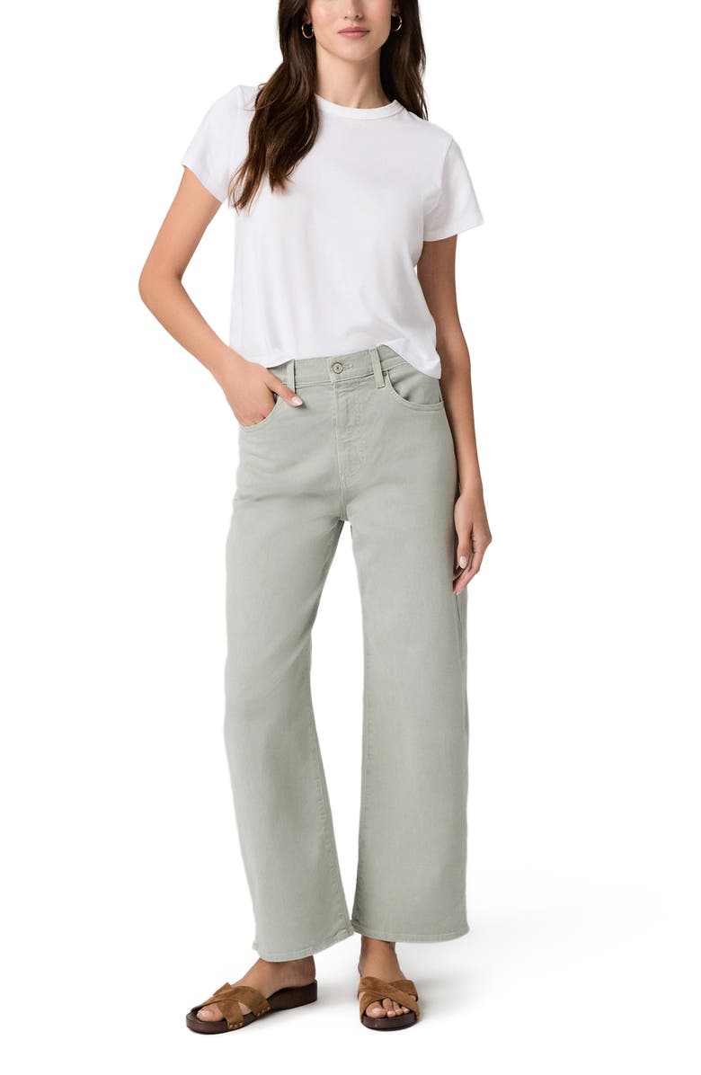 PAIGE Arellia High Waist Ankle Barrel Jeans, Alternate, color, Vintage Seaglass